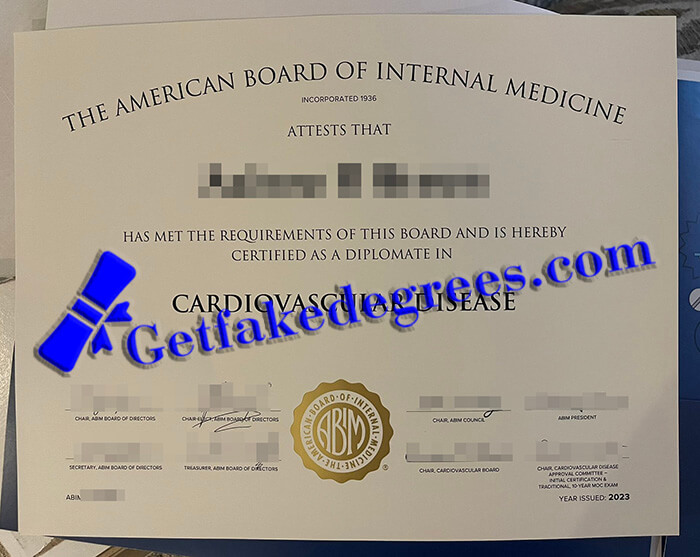 make American Board of Internal Medicine certificate