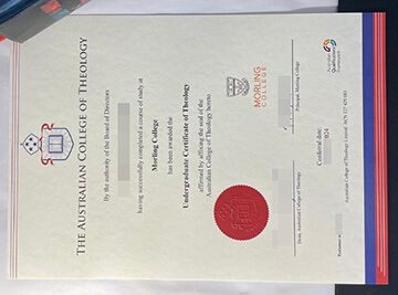 fake Australian College of Theology diploma