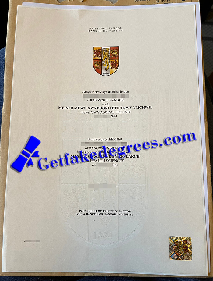 buy fake Bangor University diploma