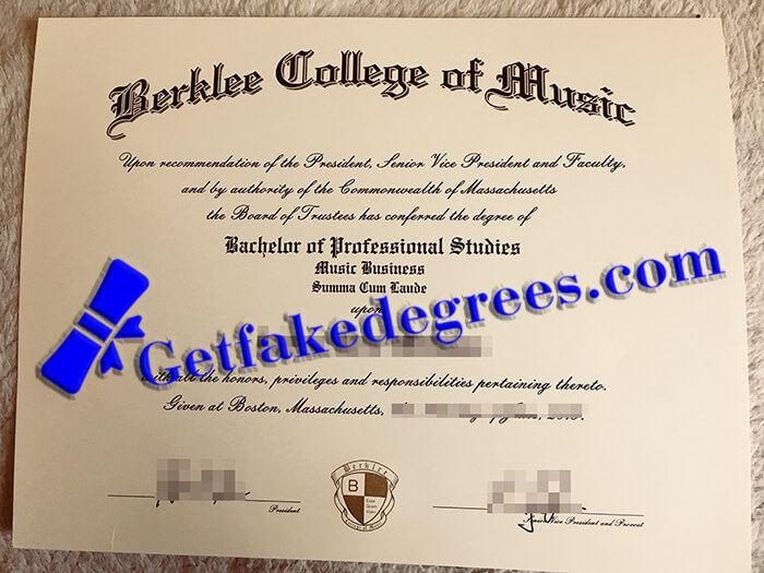 buy Berklee College of Music diploma