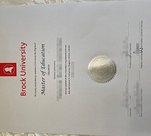 fake Brock University certificate