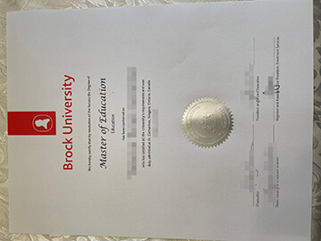 fake Brock University certificate