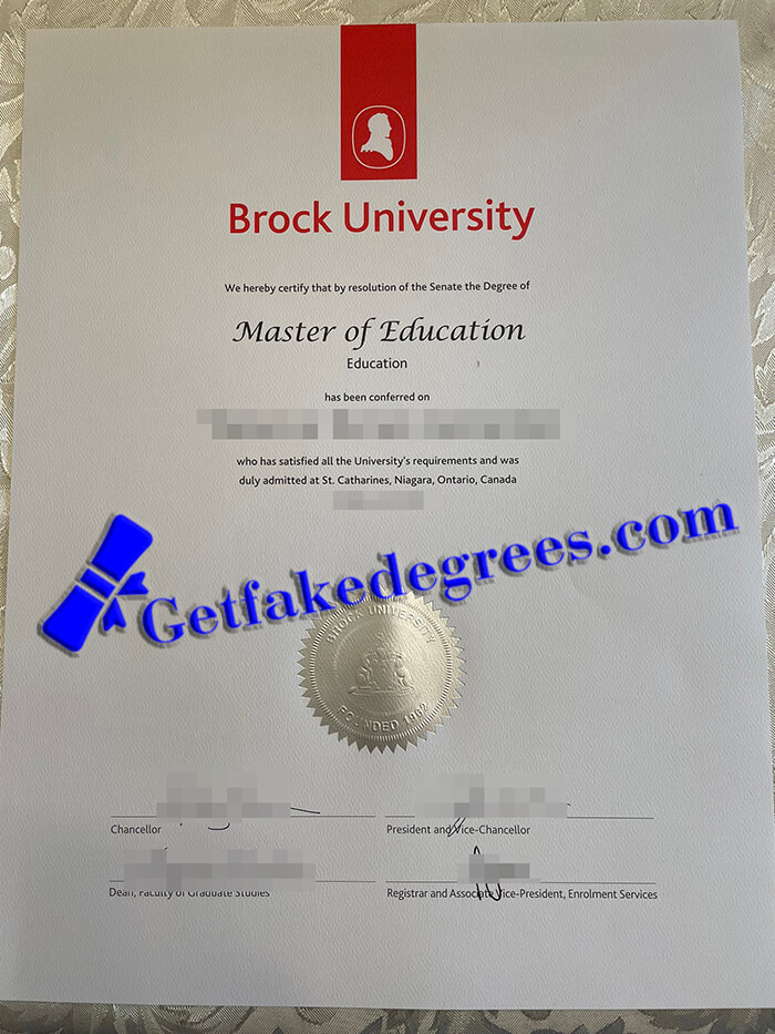 buy Brock University diploma