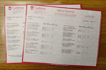 make Carleton University transcript