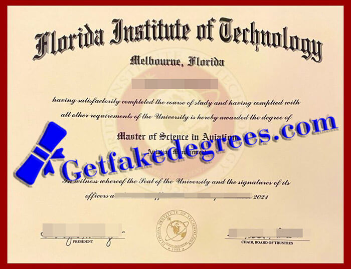 make Florida Institute of Technology diploma