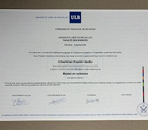 buy Université libre de Bruxelles diploma