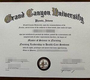 make Grand Canyon University diploma