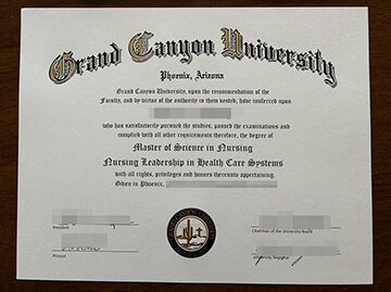 make Grand Canyon University diploma