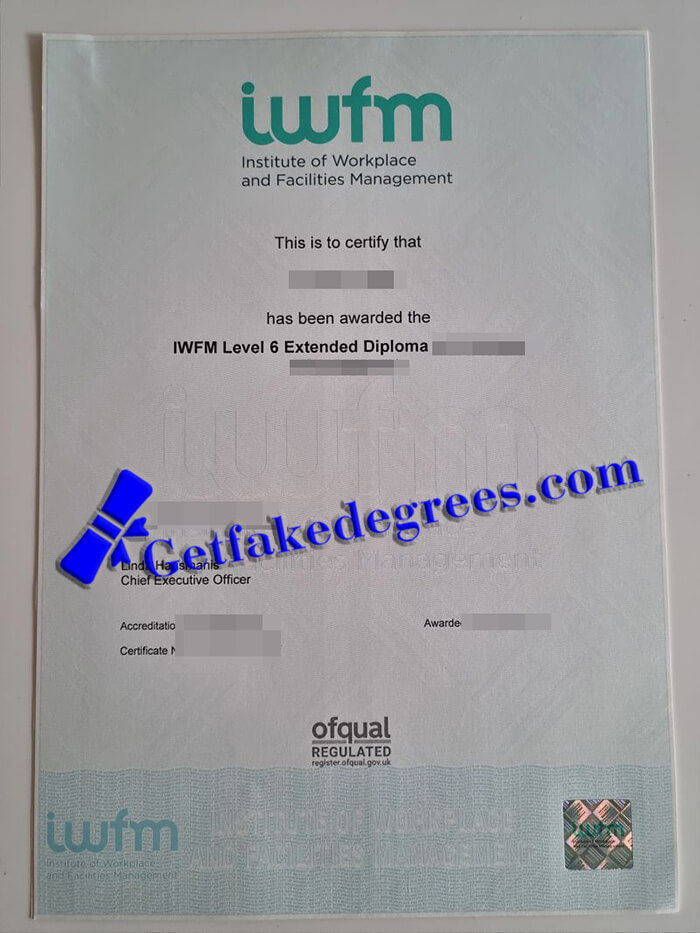 make IWFM Level 6 Extended certificate