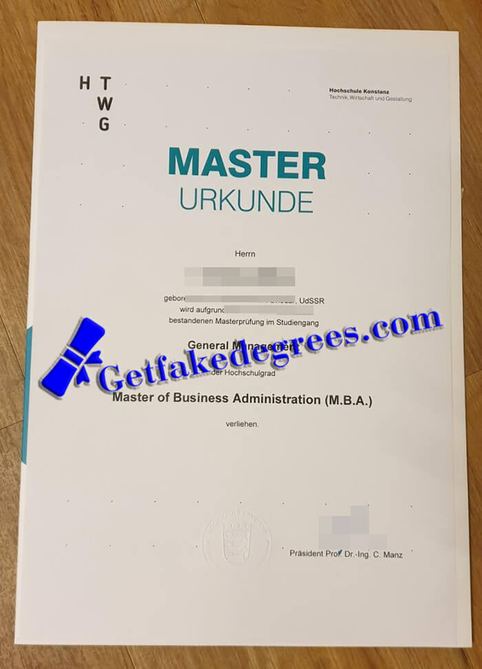 make Konstanz University of Applied Sciences diploma