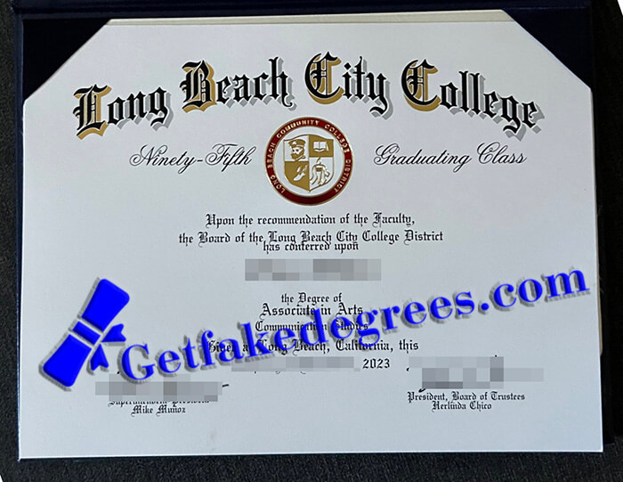 Long Beach City College diploma