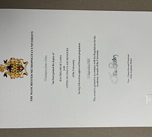 Manchester Metropolitan University diploma