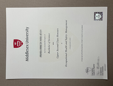 obtain Middlesex University diploma