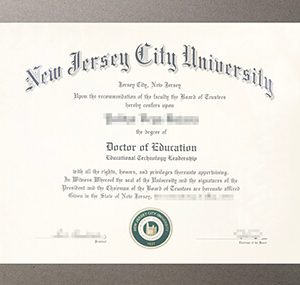 make New Jersey City University diploma