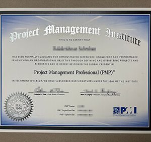 order a Project Management Professional certificate