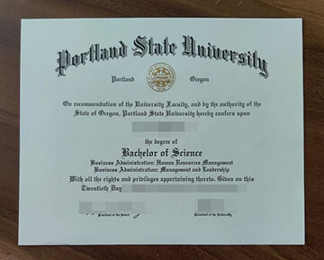 fake Portland State University diploma