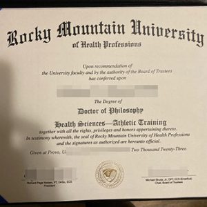 make Rocky Mountain University of Health Professions diploma