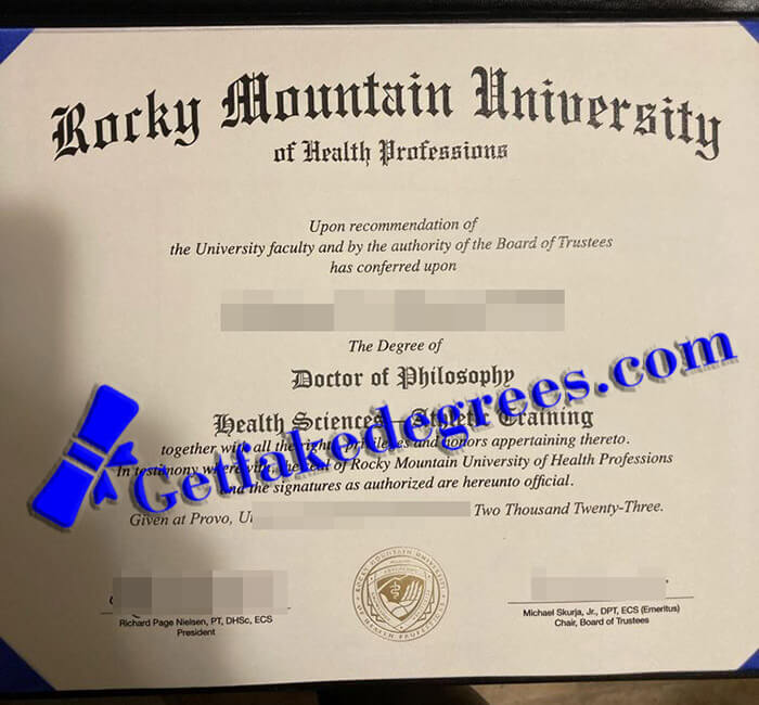 buy Rocky Mountain University of Health Professions diploma