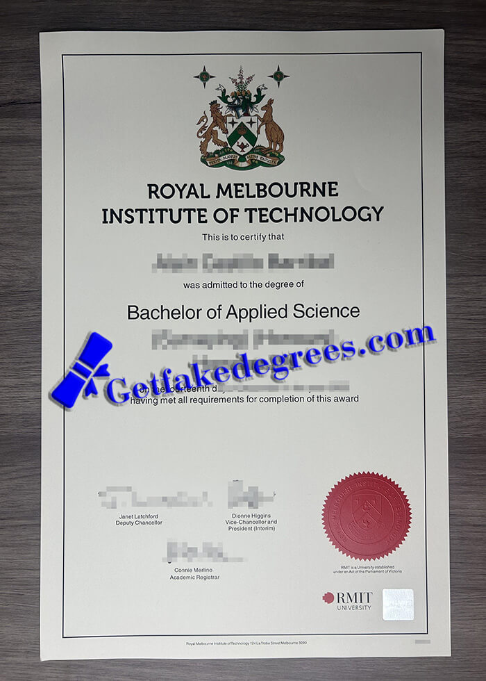 make Royal Melbourne Institute of Technology diploma