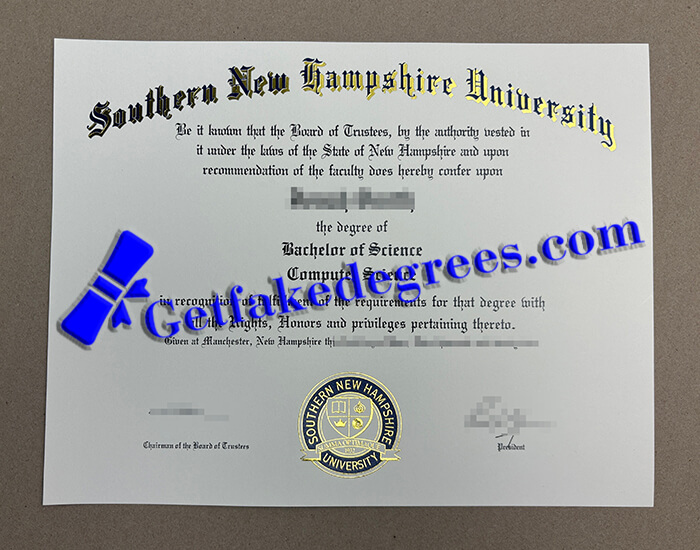 make Southern New Hampshire University diploma