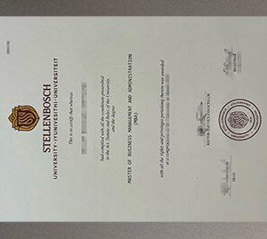 make Stellenbosch University diploma