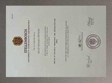 make Stellenbosch University diploma