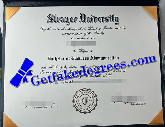 Get a Strayer University degree, buy USA diploma