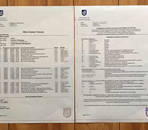 buy University of South Australia transcript