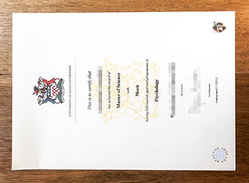 make University of Gloucestershire diploma