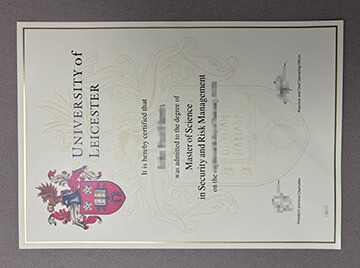 University of Leicester certificate