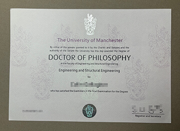 obtain University of Manchester diploma