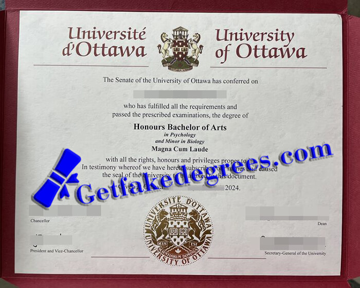 University of Ottawa diploma