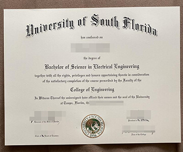 I want to create University of South Florida degree certificate. - Get ...