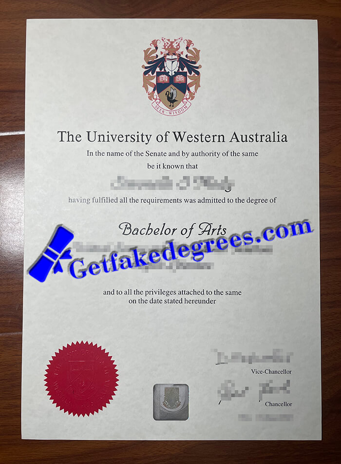 buy University of Western Australia diploma