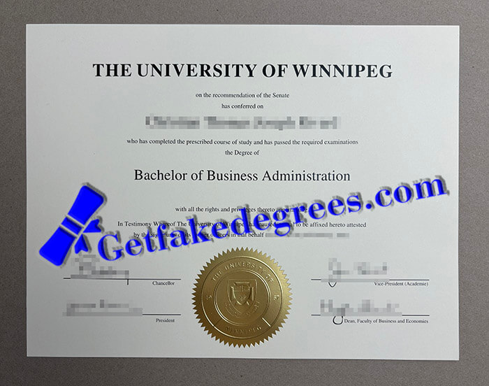 University of Winnipeg diploma