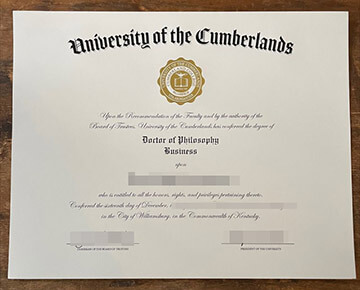 Get a University of the Cumberlands certificate