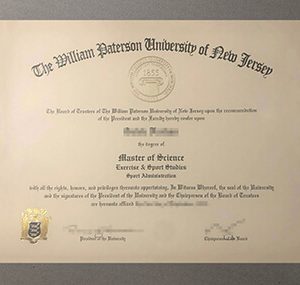 create William Paterson University degree