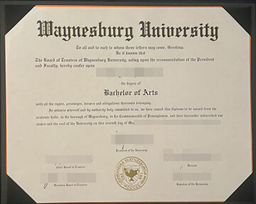 make Waynesburg University diploma