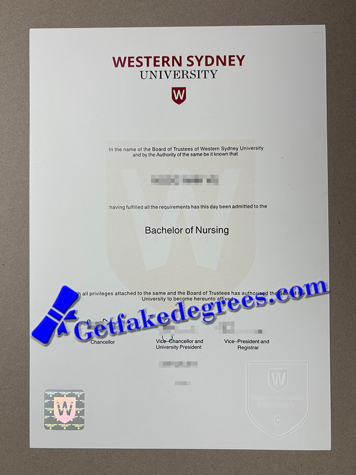 make Western Sydney University diploma