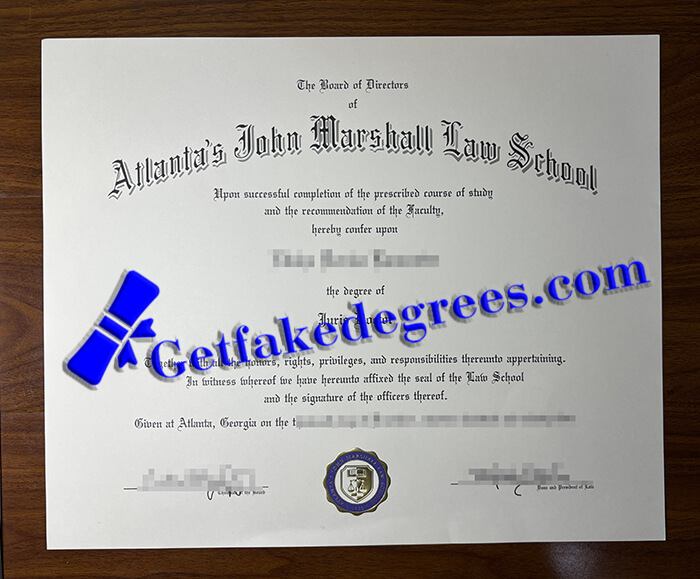 Atlanta's John Marshall Law School degree