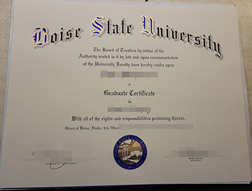 Boise State University diploma