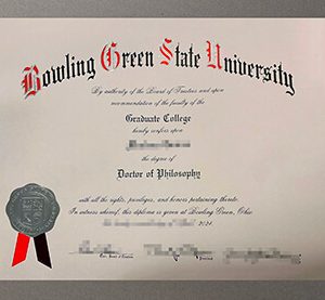 Bowling Green State University diploma