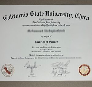 CSU Chico certificate