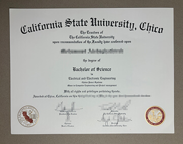 CSU Chico certificate