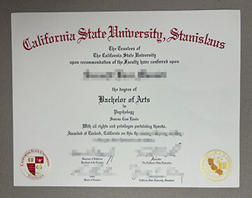 CSU Stanislaus diploma