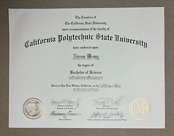 Cal Poly San Luis Obispo diploma