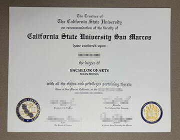 Cal State San Marcos diploma