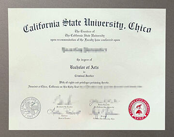 California State University Chico diploma