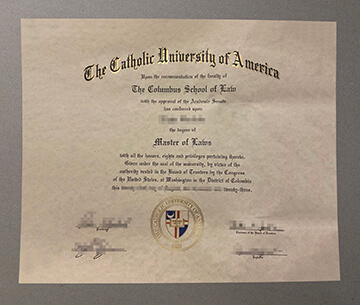 Catholic University of America diploma