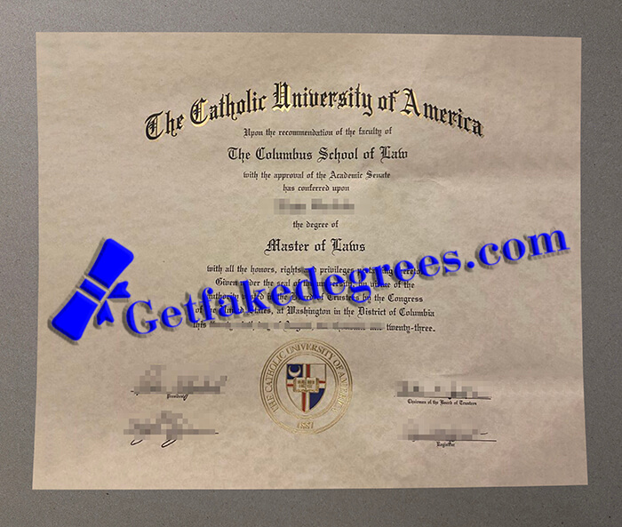 Catholic University of America degree